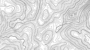 Minimalist Black and White Topographic Contour Line Pattern for Desktop Background HD wallpaper