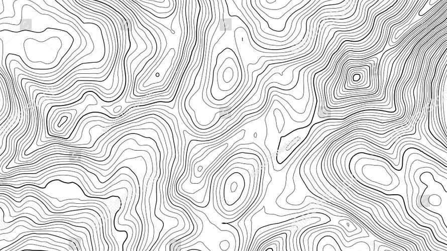 Minimalist Black and White Topographic Contour Line Pattern for Desktop Background HD wallpaper