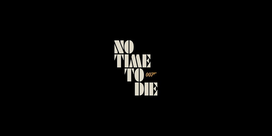 No Time To Die 007 James Bond Movie Title Card on Black Background HD wallpaper