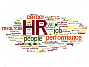 Human Resources Management Word Cloud Concept with Career and Performance Keywords HD wallpaper