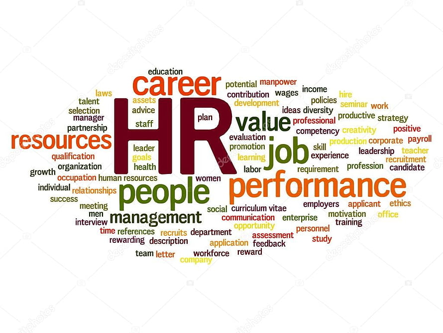 Human Resources Management Word Cloud Concept with Career and Performance Keywords HD wallpaper