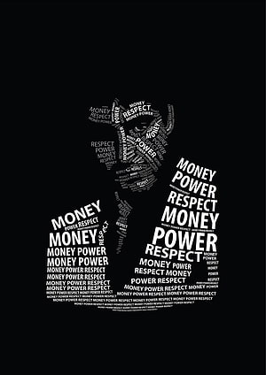 Scarface Movie Poster Featuring Money Power Respect Typography on Black Background HD phone wallpaper