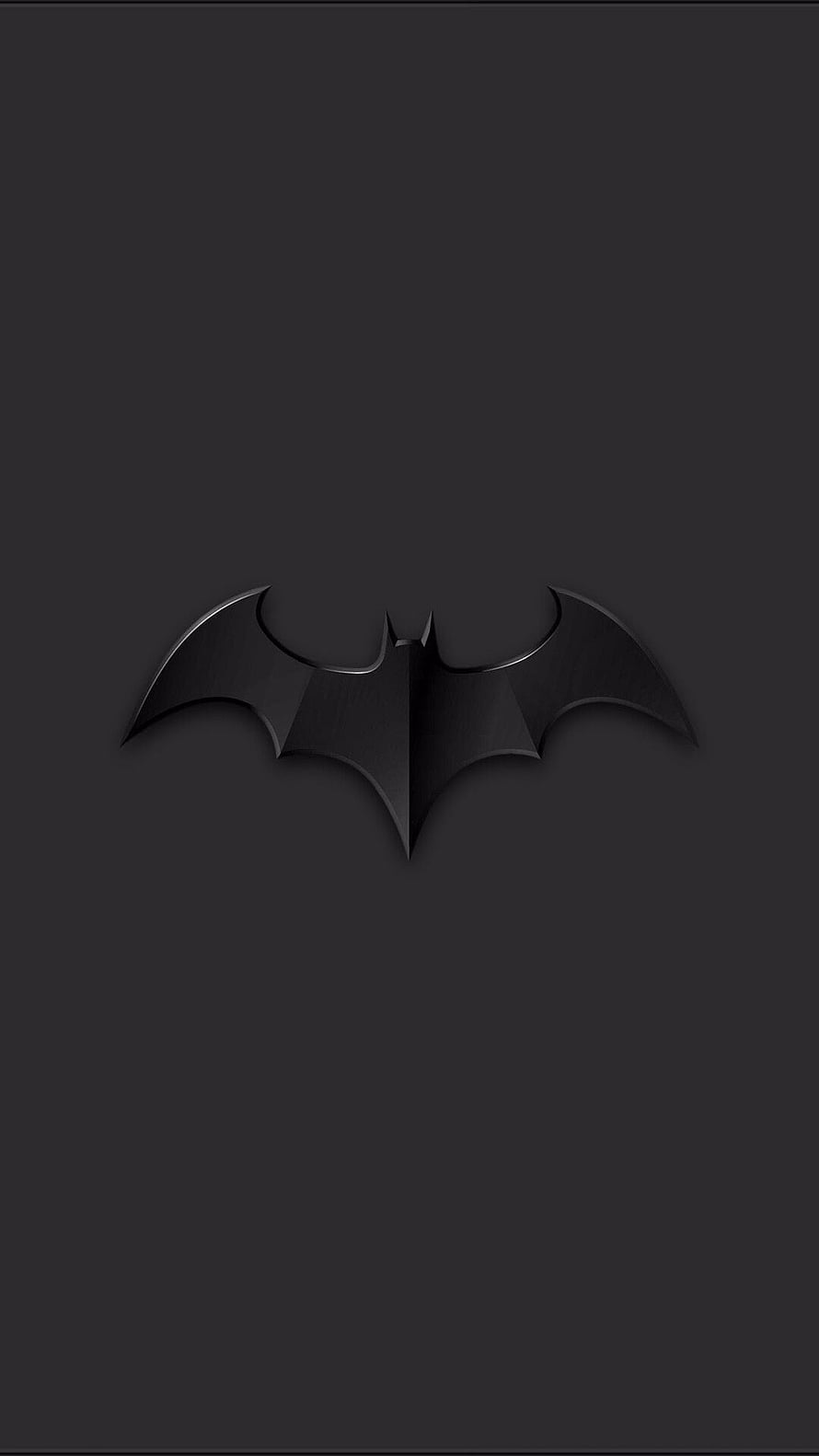 Batman Symbol Minimalist Dark Emblem with Metallic Finish on Black Background, Batman Symbol & Background ideas. batman symbol, batman, batman , Batman Symbol HD phone wallpaper