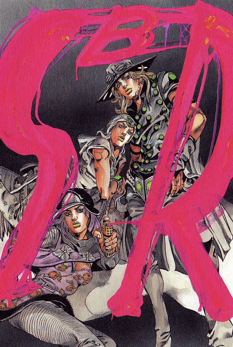 JoJo's Bizarre Adventure Steel Ball Run manga illustration by Hirohiko Araki HD phone wallpaper