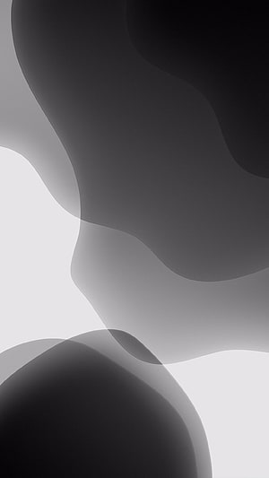 Monochrome Abstract Flowing Shapes Minimalist Dark Gradient Wallpaper HD phone wallpaper