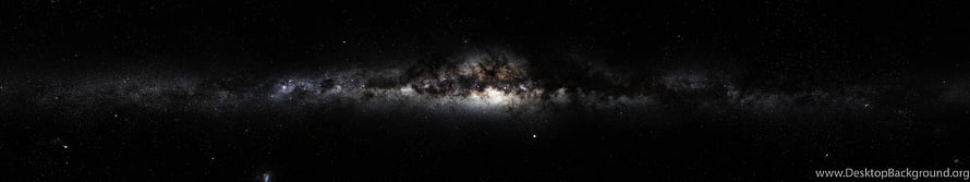 Milky Way Galaxy Core Spanning a Wide Panoramic Night Sky with Dense Star Fields and Nebulae HD wallpaper