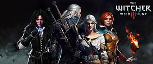 The Witcher 3 Wild Hunt Main Characters Geralt Ciri Triss Yennefer Fantasy Art HD wallpaper
