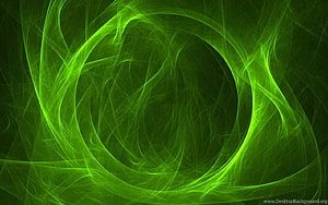 Vibrant Green Fractal Flame Abstract Digital Art Background HD wallpaper