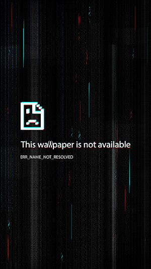 Dark Digital Glitch Art with Vertical Data Streams and Error Icon HD phone wallpaper
