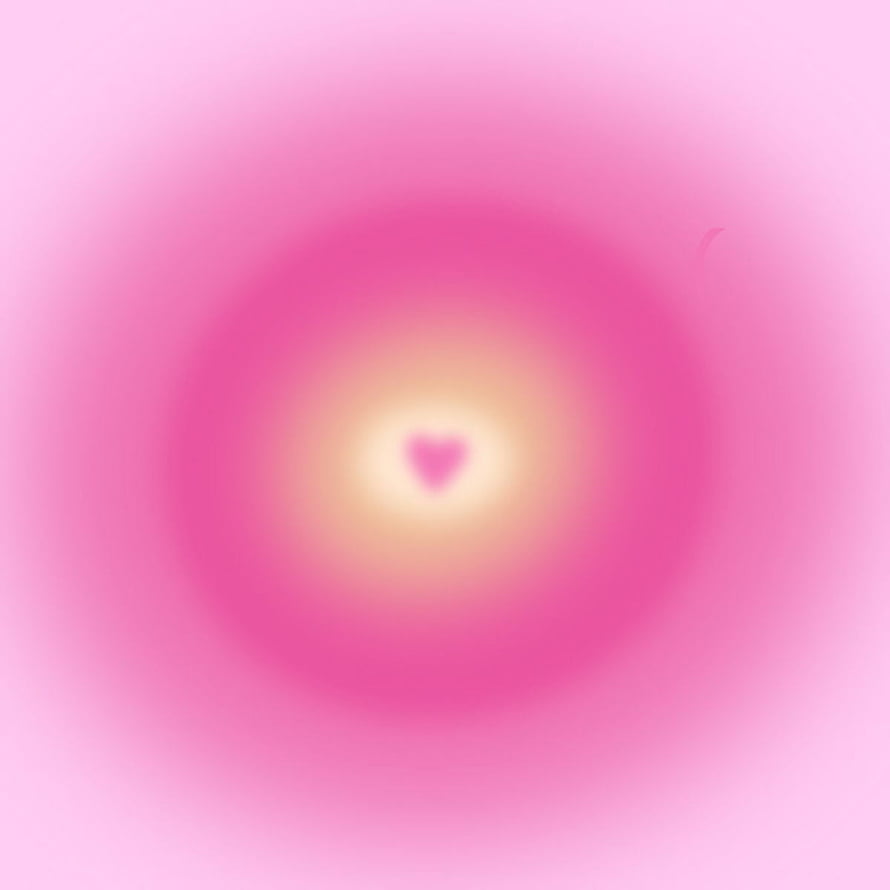 Soft Pink Aura Aesthetic with Glowing Heart Center and Dreamy Gradient Glow HD phone wallpaper