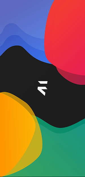 Evolution X Abstract Geometric Wallpaper with Bold Color Blocks and Minimalist Logo HD phone wallpaper