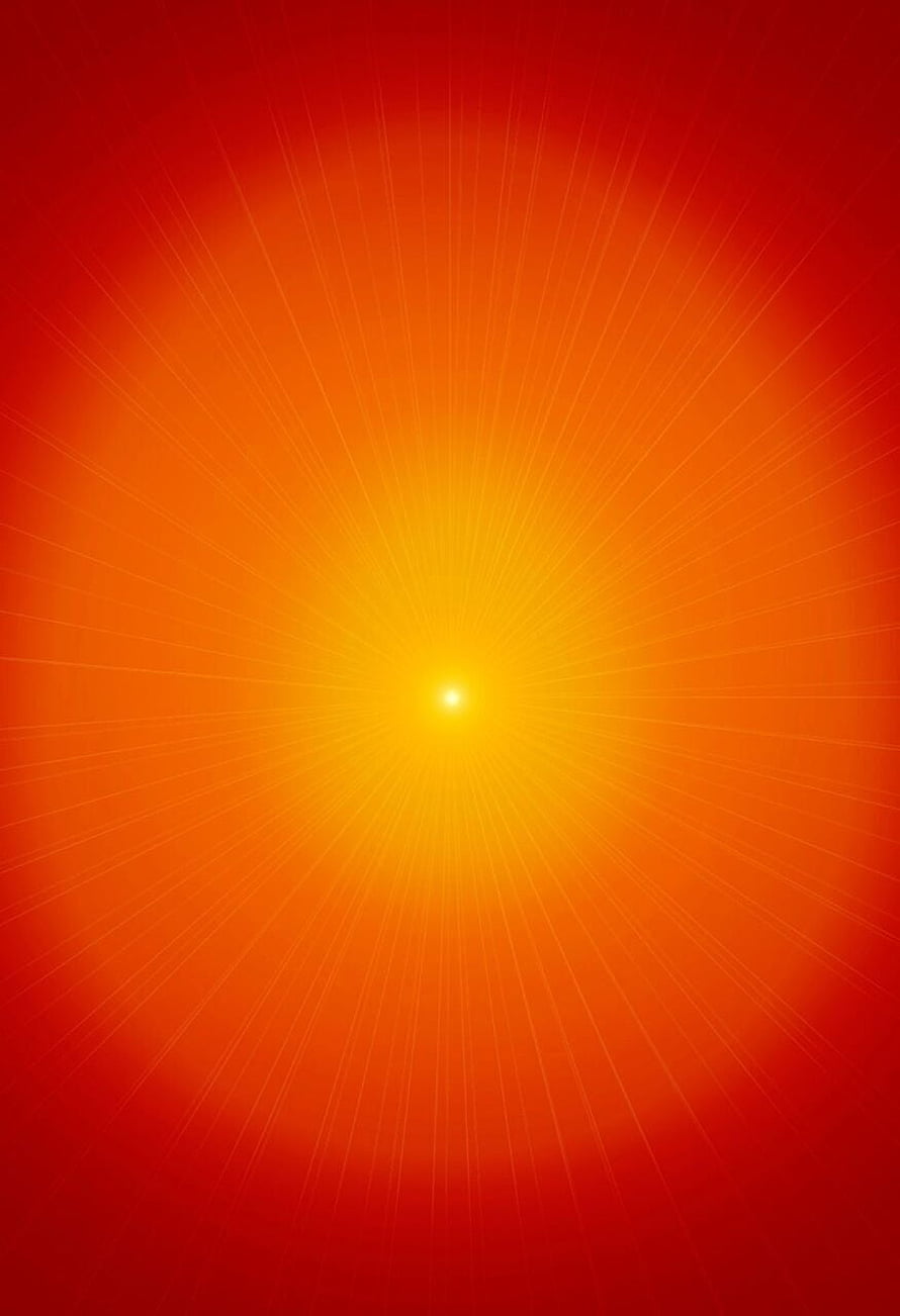 Radiant Sunburst Gradient with Warm Orange and Red Tones HD phone wallpaper