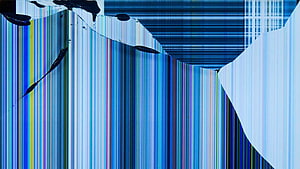 Abstract Digital Glitch Art with Vertical Color Stripes and Distorted Screen Effect HD wallpaper