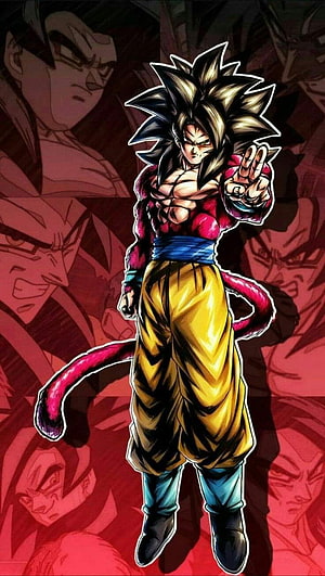 Goku Super Saiyan 4 Dragon Ball GT Anime Character Artwork HD phone wallpaper