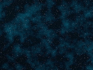 Deep Space Star Field with Teal Nebula Clouds and Scattered Distant Stars HD wallpaper