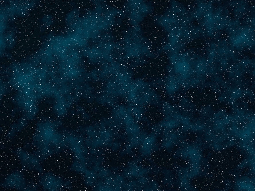 Deep Space Star Field with Teal Nebula Clouds and Scattered Distant Stars HD wallpaper