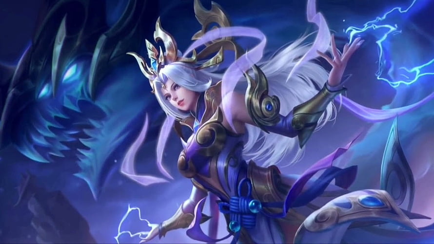 Selena Thunder Flash Skin from Mobile Legends: Bang Bang Fantasy Artwork HD wallpaper