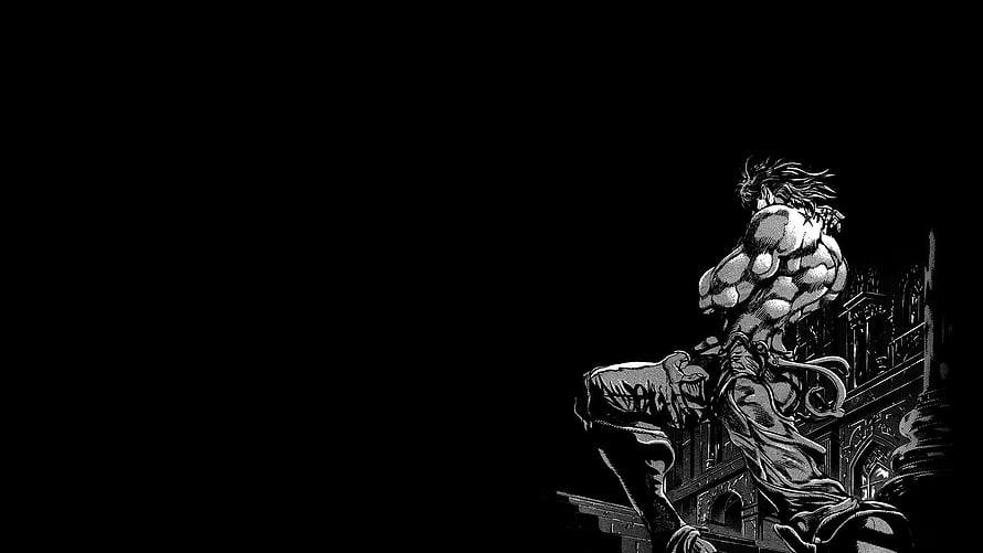Dio Brando from Jojo's Bizarre Adventure in Dramatic Black and White Manga Art HD wallpaper
