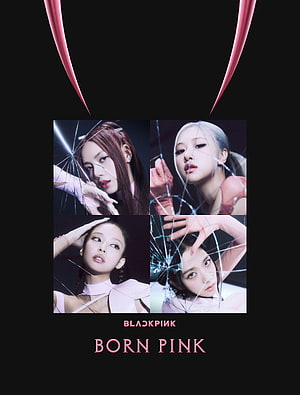 BLACKPINK Born Pink Album Cover Artwork with Shattered Glass Concept HD phone wallpaper