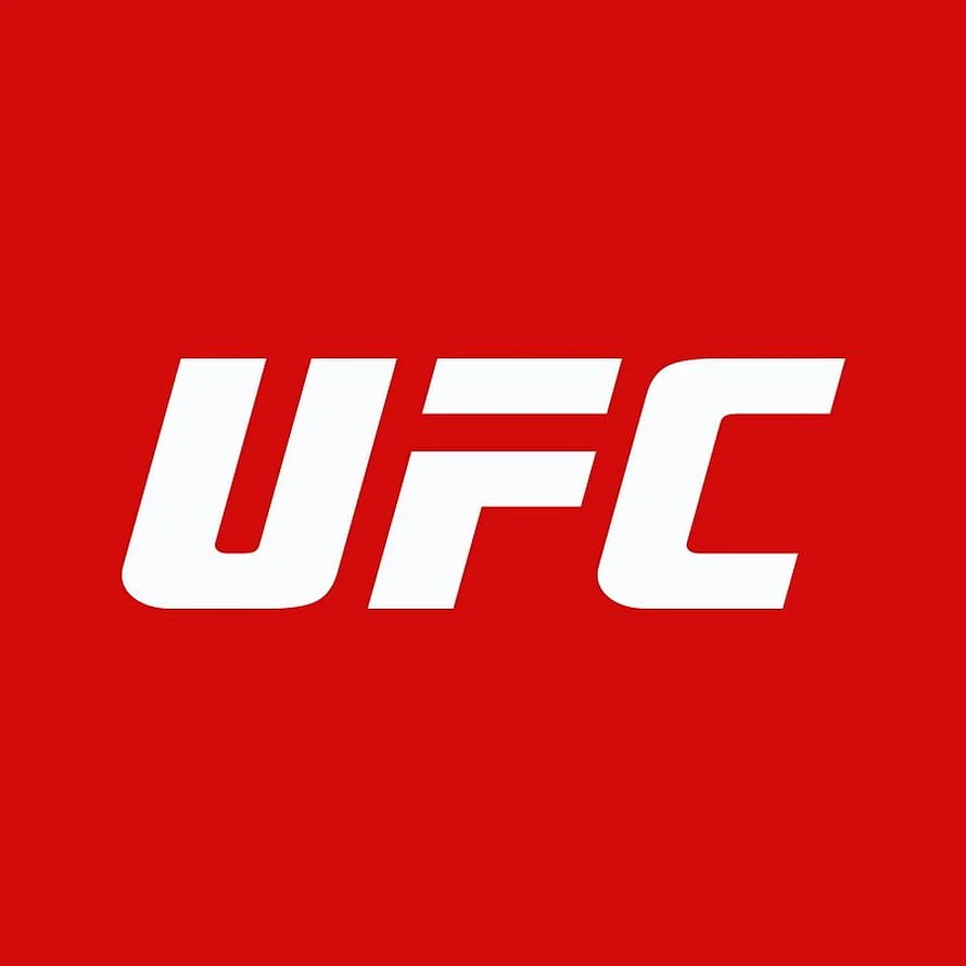 UFC Logo on Bold Red Background Minimalist Sports Branding Design HD phone wallpaper