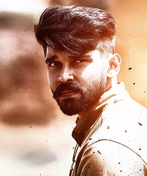 Mahaan Movie Poster Featuring Intense Male Portrait with Dramatic Lighting HD phone wallpaper