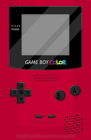 Red Nintendo Game Boy Color Handheld Console Vector Illustration HD phone wallpaper
