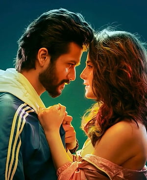 Shiddat Movie Romantic Scene With Intense Gaze And Dramatic Lighting HD phone wallpaper