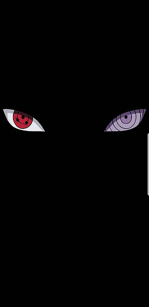 Madara Uchiha Sharingan and Rinnegan Eyes in Dark Anime Style HD phone wallpaper