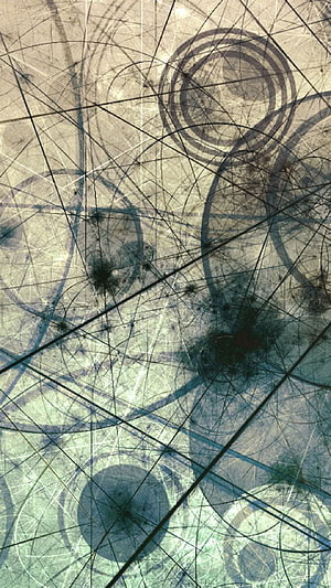 Intricate Geometric Line Art with Overlapping Circles and Abstract Patterns HD phone wallpaper