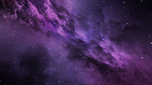 Vast Purple Nebula and Starfield in Deep Space HD wallpaper