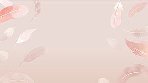 Soft Pastel Feather Pattern Background with Delicate Pink and White Accents HD wallpaper