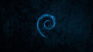 Glowing Blue Spiral on Dark Textured Background Abstract Wallpaper HD wallpaper