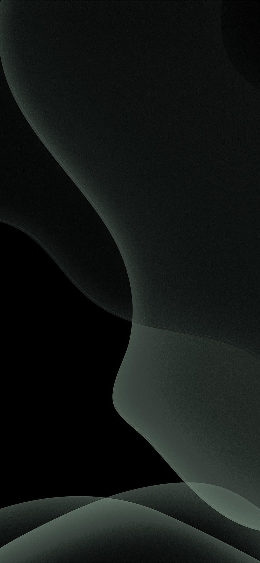 Dark Mode Abstract Minimalist Wallpaper with Smooth Curved Layers HD phone wallpaper