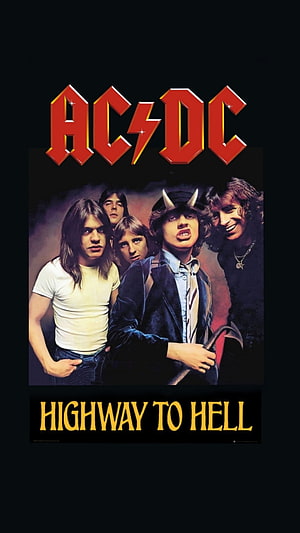 AC/DC Highway to Hell Classic Rock Album Cover Artwork HD phone wallpaper