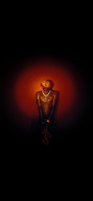 Young Thug Barter 6 Album Artwork with Dramatic Red Spotlight and Dark Aesthetic HD phone wallpaper