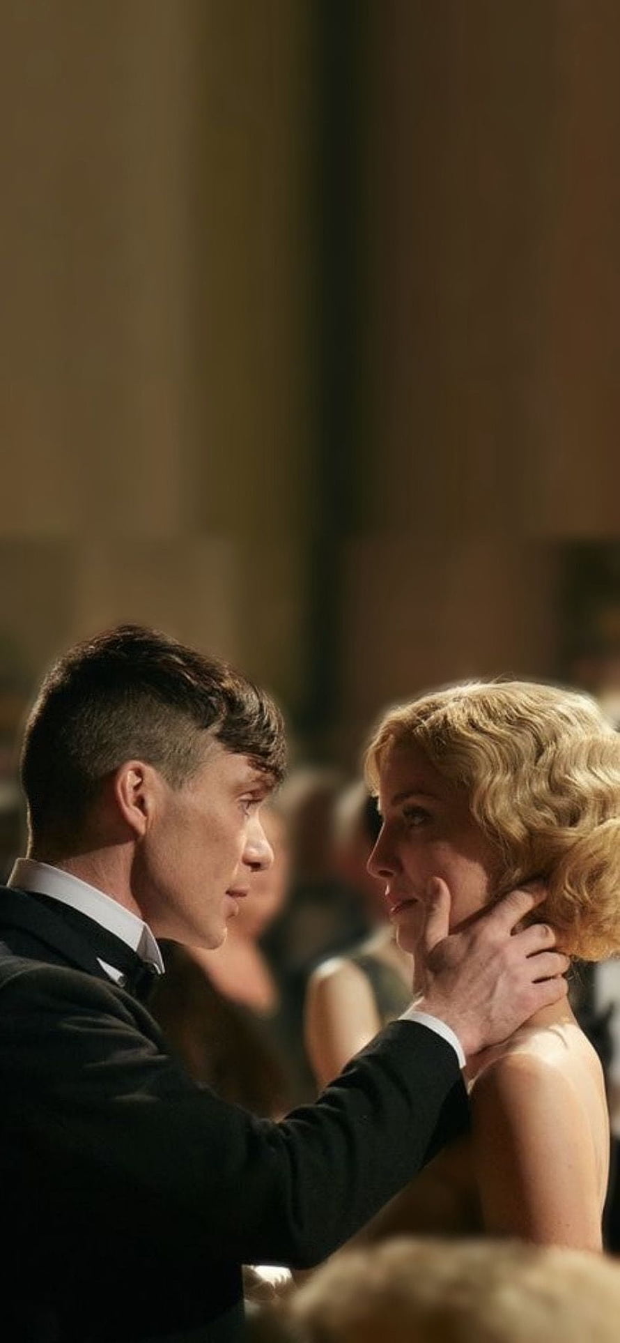 Tommy Shelby and Grace in an Intimate Moment from Peaky Blinders HD phone wallpaper