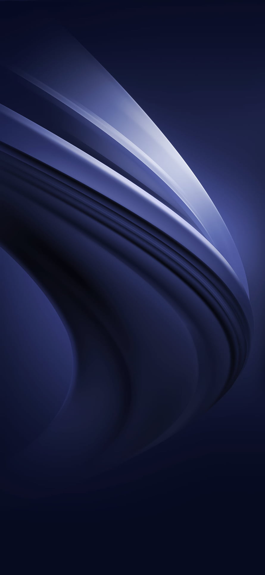 Samsung Galaxy M12 Stock Ultra Dark Blue Abstract Wave Wallpaper HD phone wallpaper