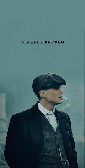 Peaky Blinders Tommy Shelby in Flat Cap and Suit Smoking Cigarette HD phone wallpaper