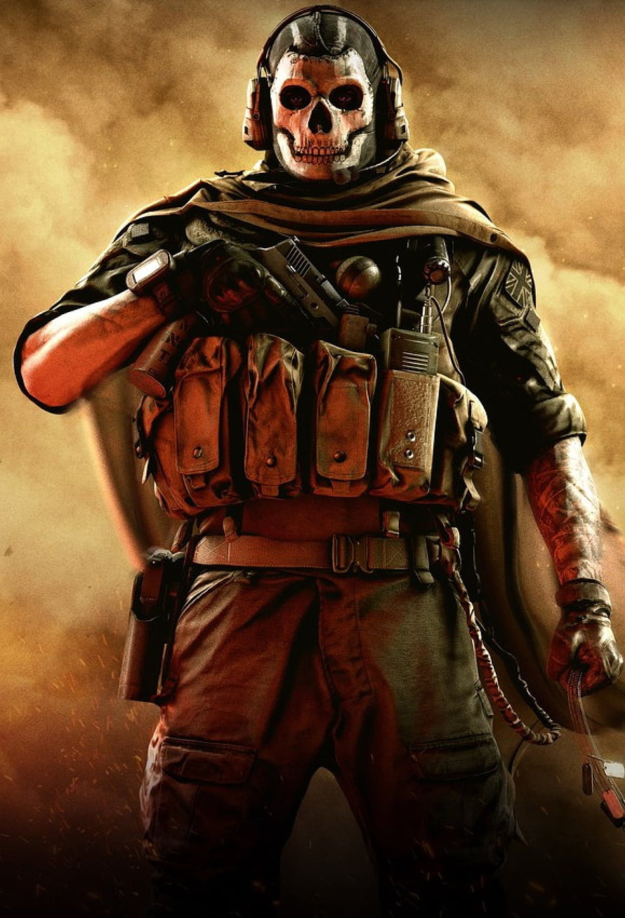 Call of Duty Ghosts Skull Soldier Tactical Gear Concept Art HD phone wallpaper