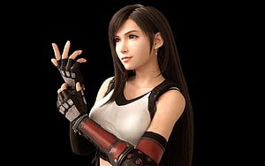 Tifa Lockhart from Final Fantasy 7 Remake in Combat Gear HD wallpaper