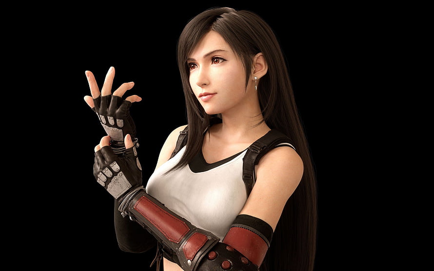 Tifa Lockhart from Final Fantasy 7 Remake in Combat Gear HD wallpaper
