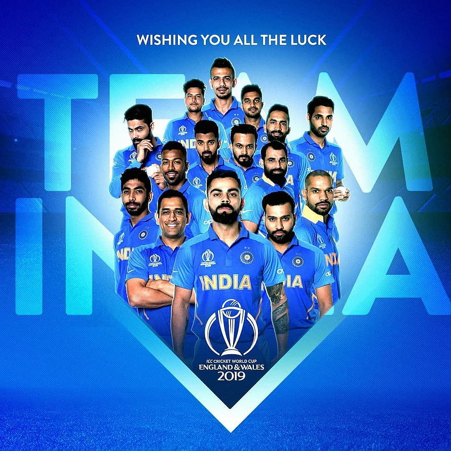 India Cricket Team Squad Poster for the 2019 ICC Cricket World Cup HD phone wallpaper