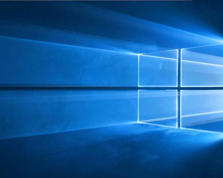 Windows 10 Default Blue Window Logo Abstract Minimalist Desktop Background HD wallpaper