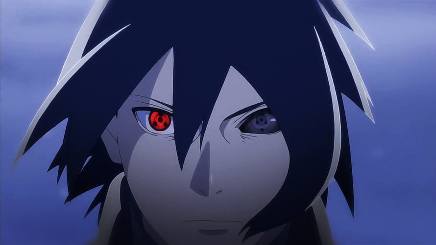 Sasuke Uchiha Anime Portrait With Sharingan Eye And Dark Hair HD wallpaper