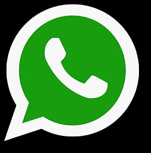 WhatsApp Green Speech Bubble Logo with White Phone Icon on Black Background HD phone wallpaper