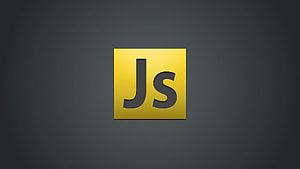 JavaScript Programming Language Logo on Dark Gray Background HD wallpaper