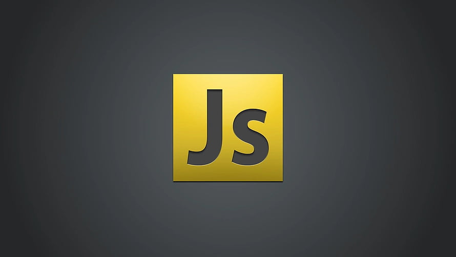 JavaScript Programming Language Logo on Dark Gray Background HD wallpaper