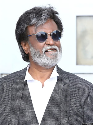 Rajinikanth in Grey Suit and Round Sunglasses HD phone wallpaper