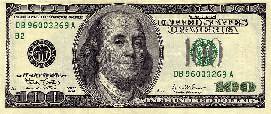 Benjamin Franklin Portrait on United States One Hundred Dollar Bill HD wallpaper