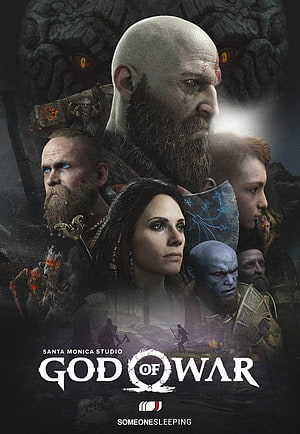 God of War Ragnarok Key Art Featuring Kratos, Atreus, Freya, and Mimir in Norse Mythology Setting HD phone wallpaper